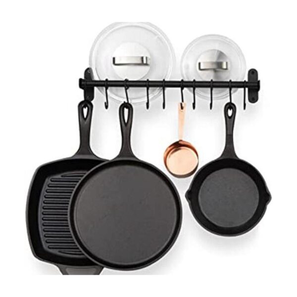 Wallniture Lyon Kitchen Rail with 10 Utensil Holder S