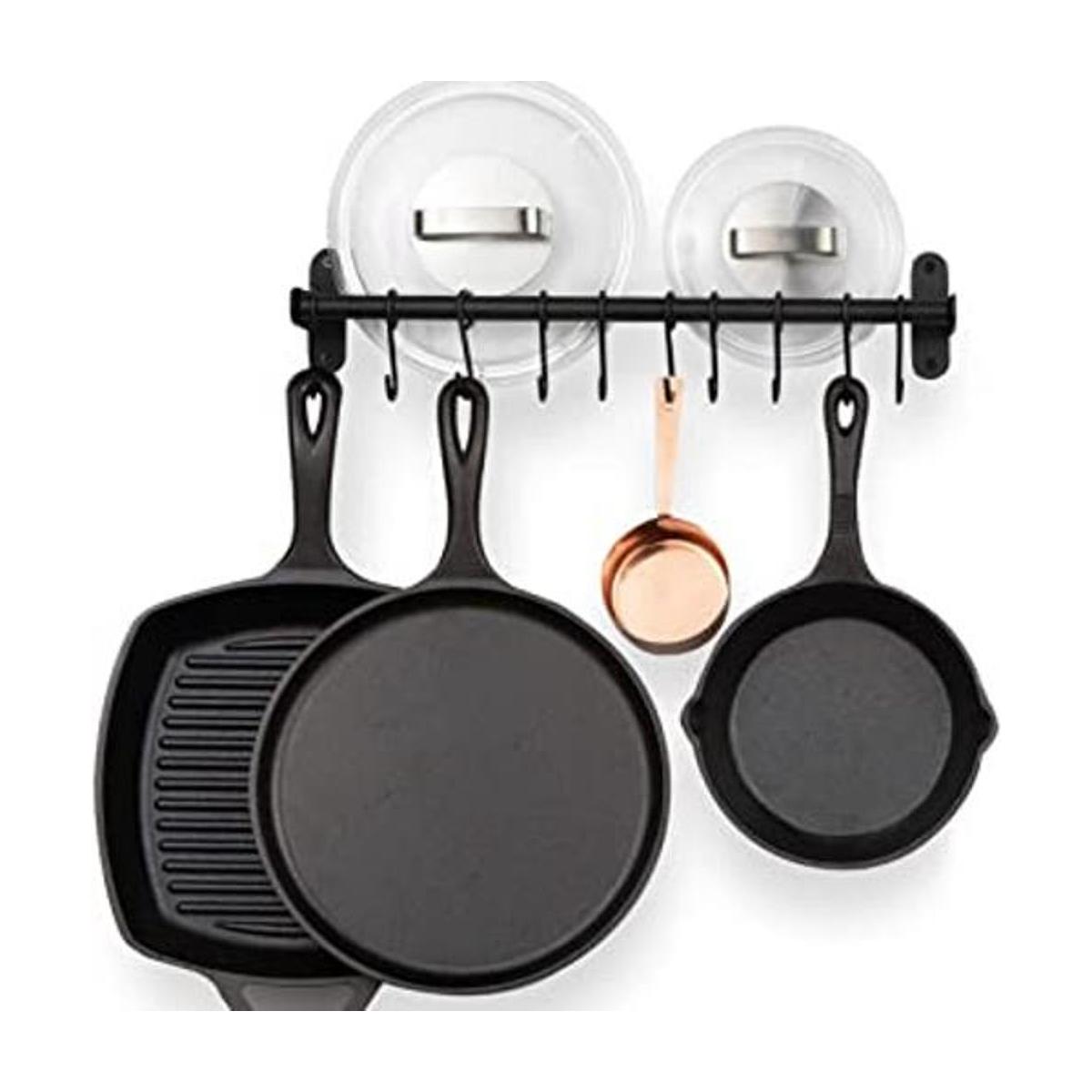 Wallniture Lyon Kitchen Rail with 10 Utensil Holder S
