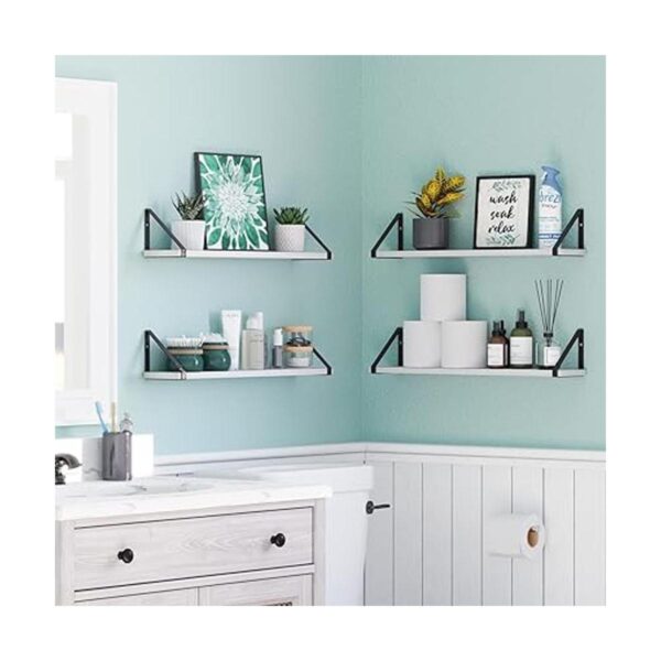 Wallniture Estantes de baño Ponza para almacenamiento en