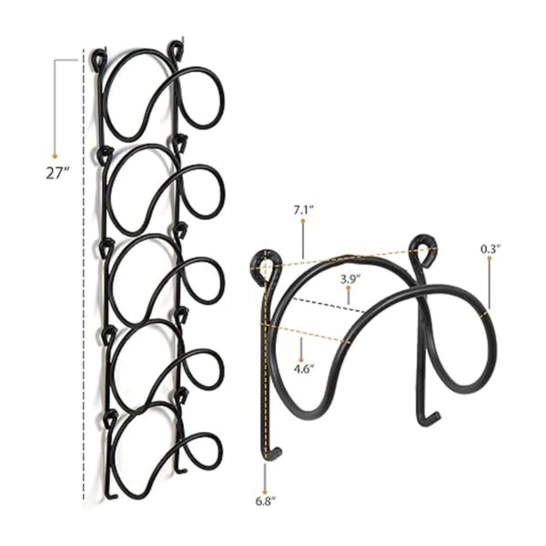 Wallniture Boto Toallero de metal de hierro forjado para_5