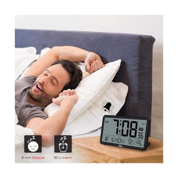 WallarGe Reloj de pared digital automático funciona con_5
