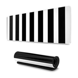 Alfombrilla de ratón para juegos de rayas blancas y_1