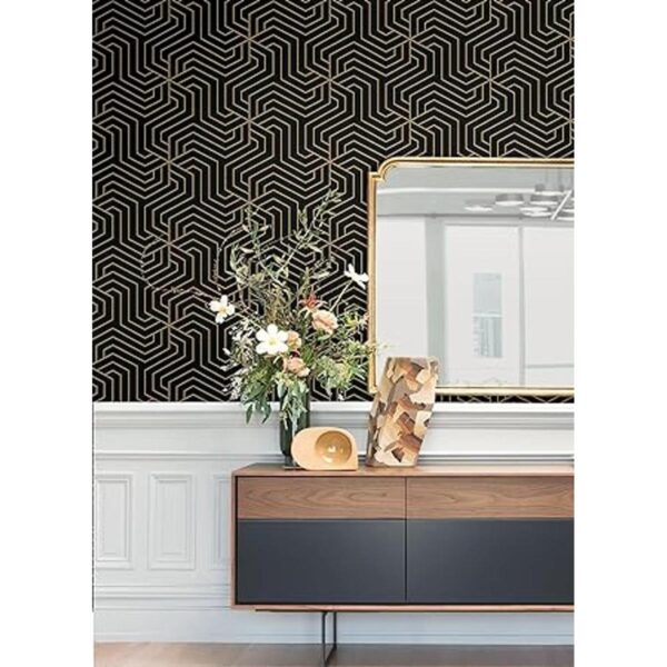 Papel pintado negro Ramsey Peel Stick_2