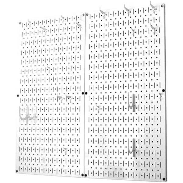 Wall Control paquete de panel perforado organizador de