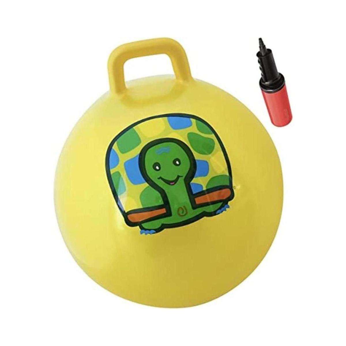 Pelota saltarina violeta de 18 pulgadas con manija para