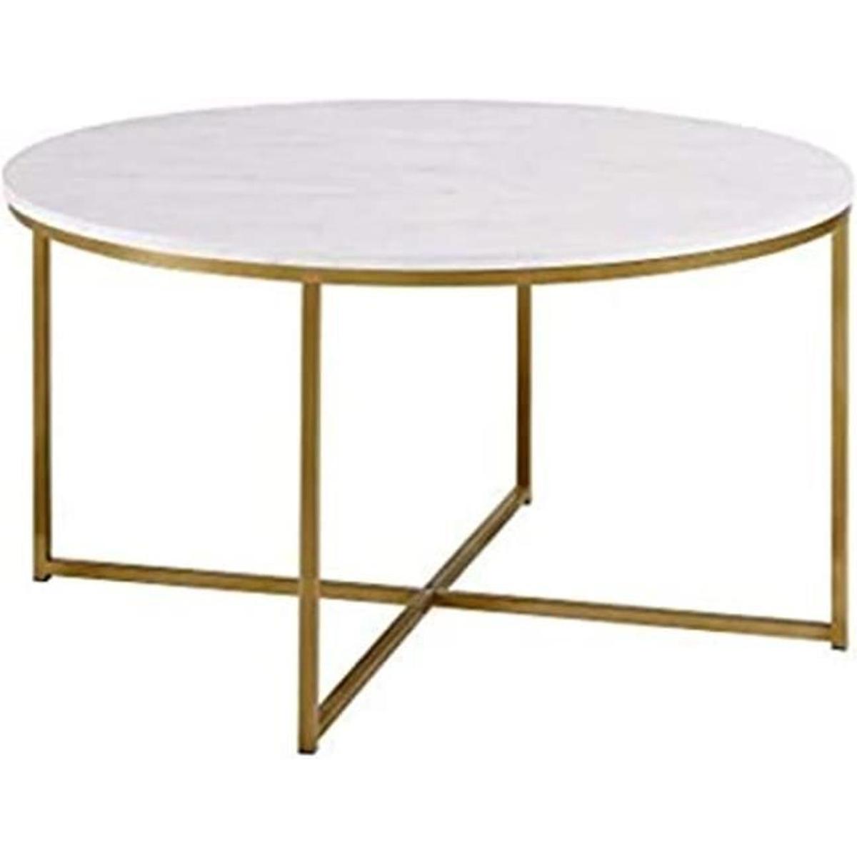 Walker Edison Mesa redonda moderna para café para sala