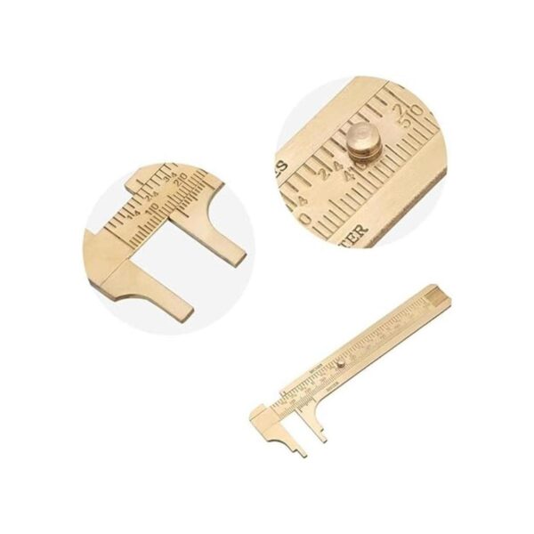 Handy Regla de calibre deslizante de latón herramienta_4