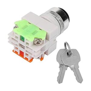 Interruptor de seguridad de 2 posiciones con llave de