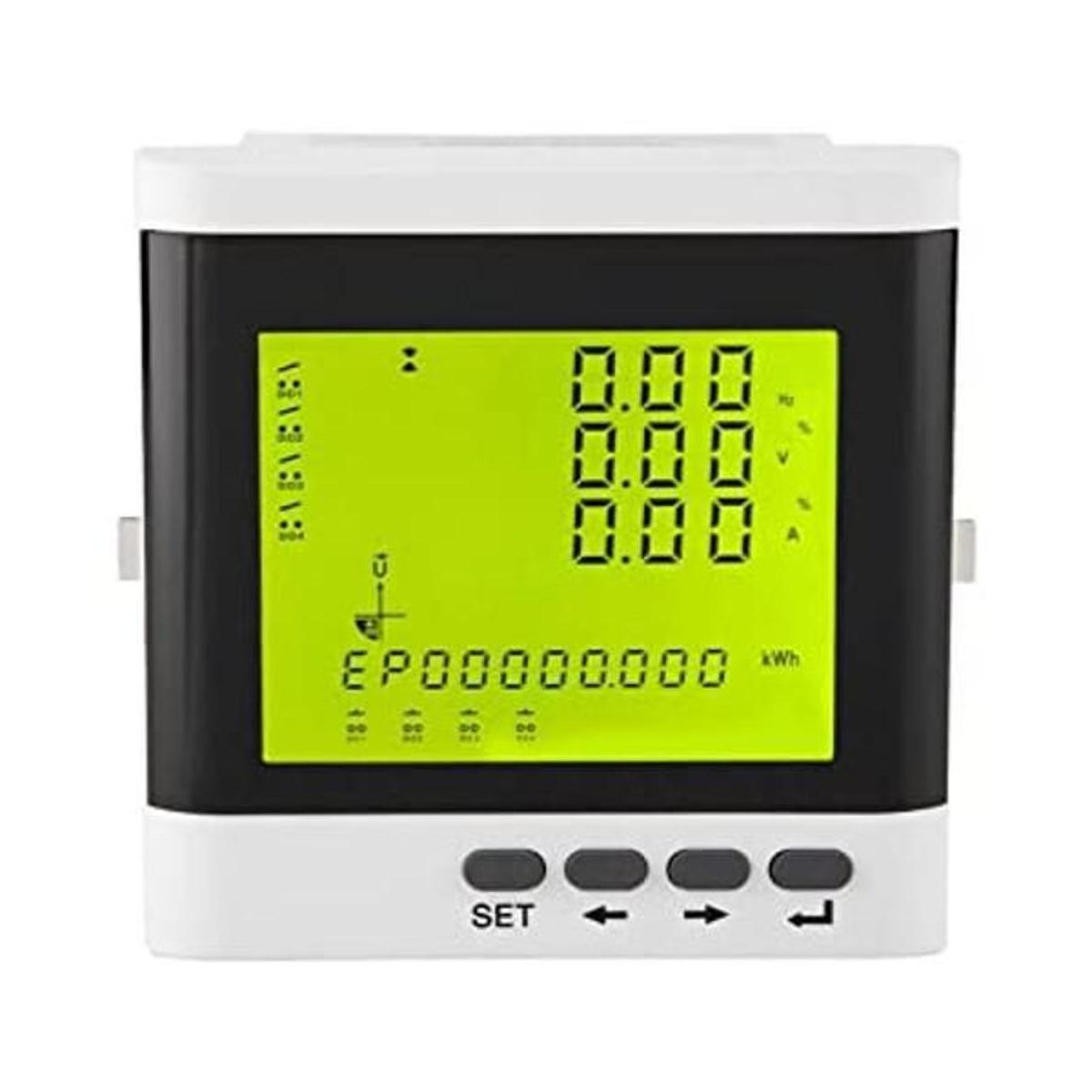 Amperímetro digital de 3 fases de voltaje de corriente y