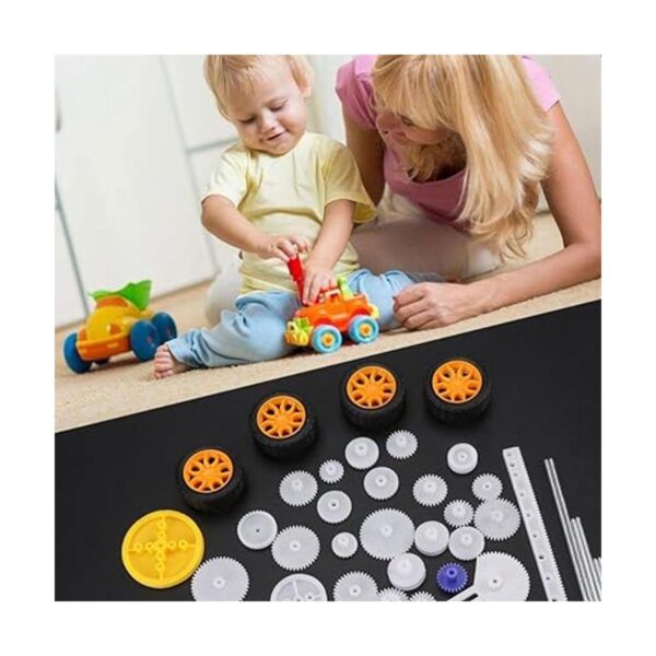 Walfront 78 piezas de engranajes de motor juego de