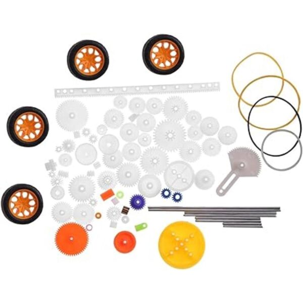 Walfront 78 piezas de engranajes de motor juego de