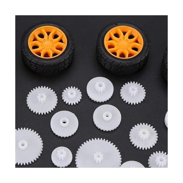 Walfront 78 piezas de engranajes de motor juego de