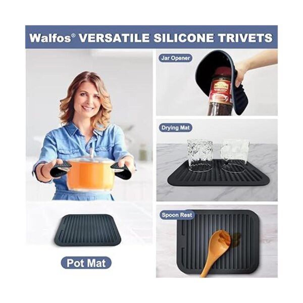 Walfos Salvamanteles de silicona para ollas y sartenes