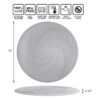 Walfos Tapetes de silicona para microondas resistentes