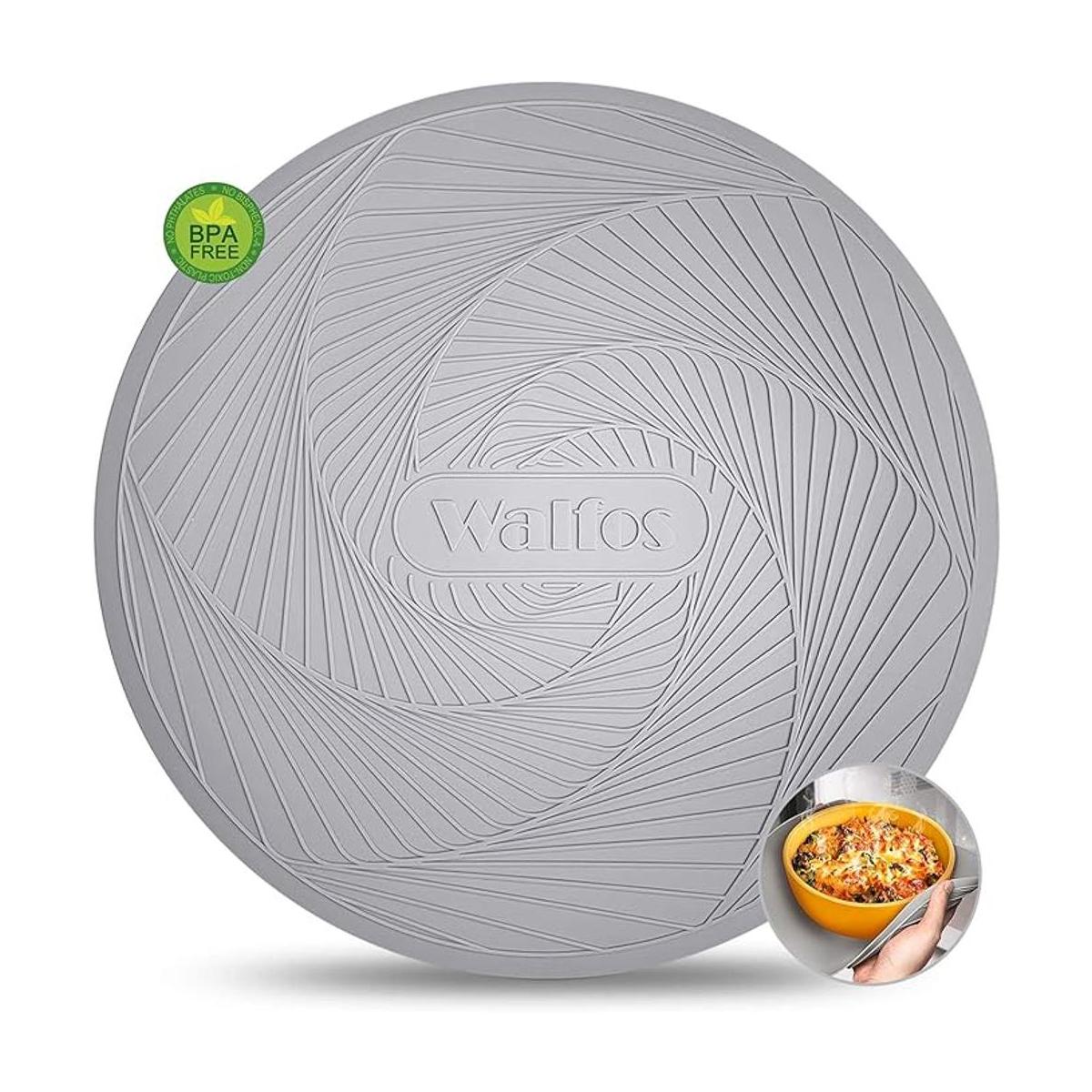Walfos Tapetes de silicona para microondas resistentes