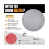 Walfos Tapetes de silicona para microondas resistentes