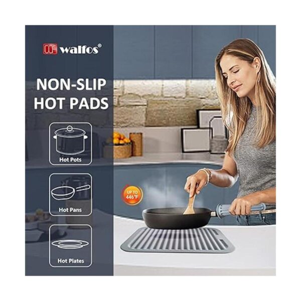 Walfos Salvamanteles de silicona para ollas y sartenes