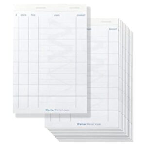 Waiter Wallet Almohadillas Paquete de 12 blocs de notas_1