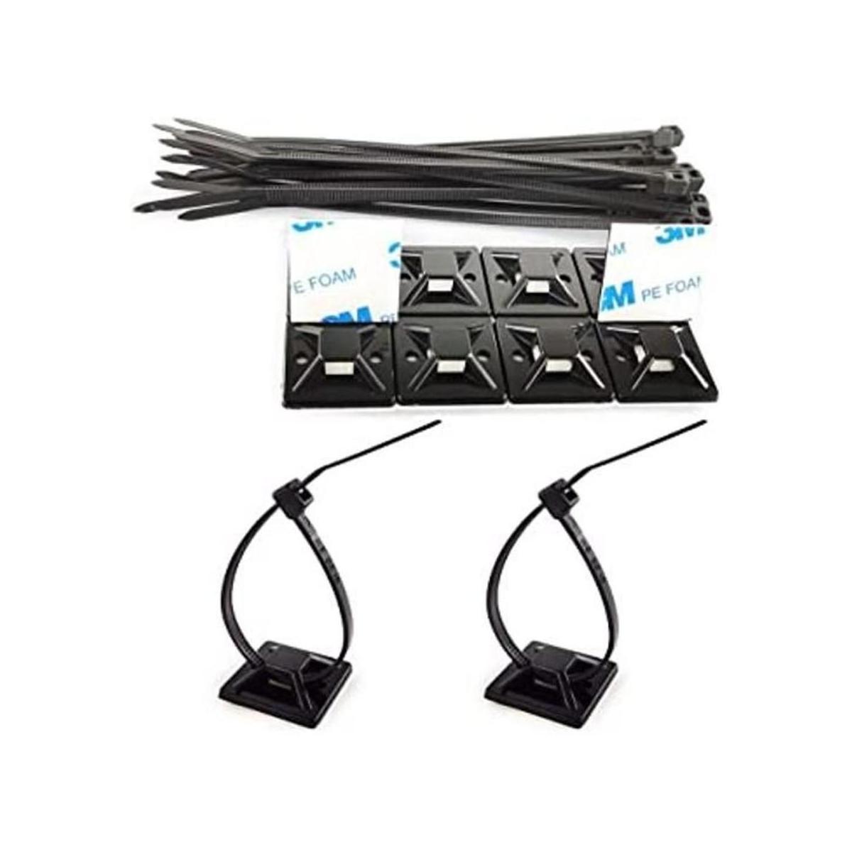 Clips de alambre autoadhesivos fuertes de 1 pulgada con