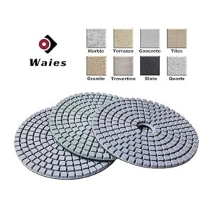 Waies Almohadillas de pulido de diamante de 4 pulgadas_3