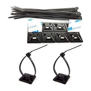 Strong Self Adhesive Wire Clips Cable Zip Tie Mounts 34_1
