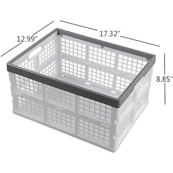 Waikhomes Cesta plegable de 30 L juego de 3 cajas