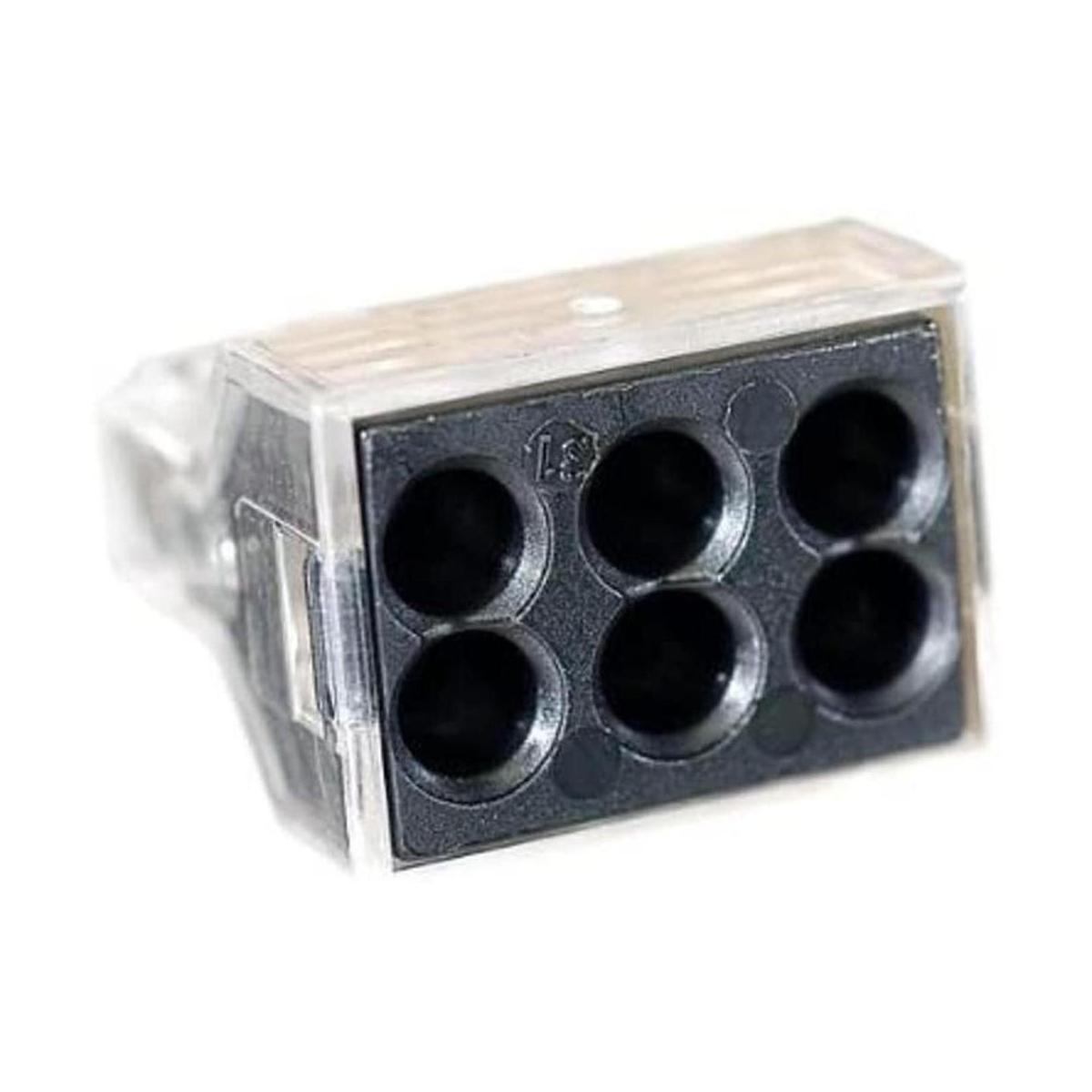 Wago Conector de cable 600 V transparente 6 conductores