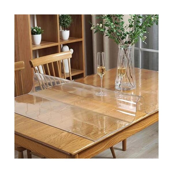 Wadrac Protector de mesa transparente de plástico mantel