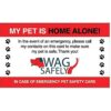 Pet Home Alone cartera Tarjetas de emergencia Conjunto de_1
