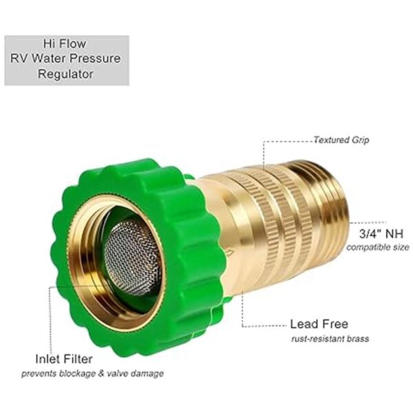 Regulador de presión de agua de alto flujo de RV_2