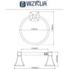 WZRUA Juego de accesorios de baño 2 piezas de soporte_6