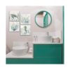 WZSart Plantas de animales del océano decoración de baño_2