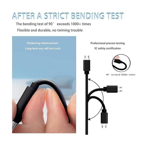 Cable de carga de teclado micro USB compatible con teclas_4