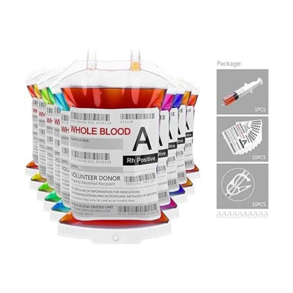 Bolsa de sangre para bebidas Wynk paquete de 10 bolsas de_2