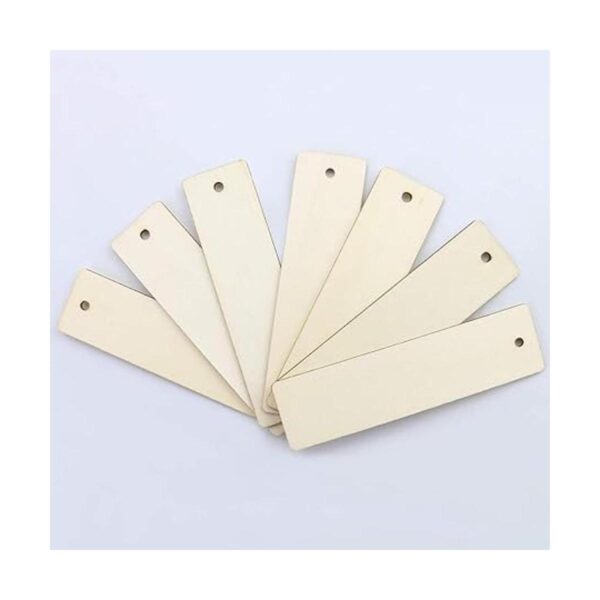 WYKOO 50 etiquetas de regalo de madera en blanco_3