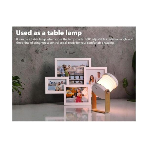 WYNK Lámpara LED plegable y recargable funciona con