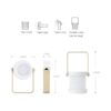 WYNK Lámpara LED plegable y recargable funciona con