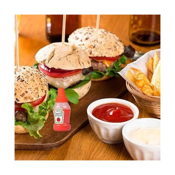 WXOIEOD Mini botella de ketchup de 4 piezas para