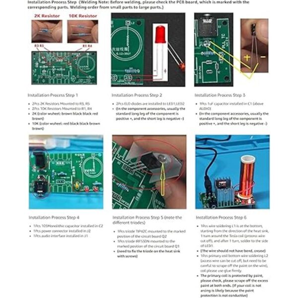 WWZMDiB Kit de aprendizaje DIY kit de soldadura de_5