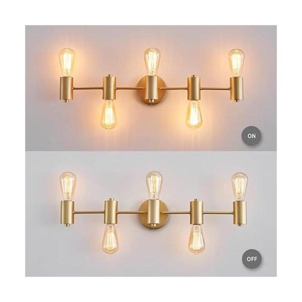 WUZUPS Lámpara de baño de 5 luces Morden para tocador de_3