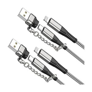 Apple MFI Paquete de 2 cables de carga rápida para iPhone_1
