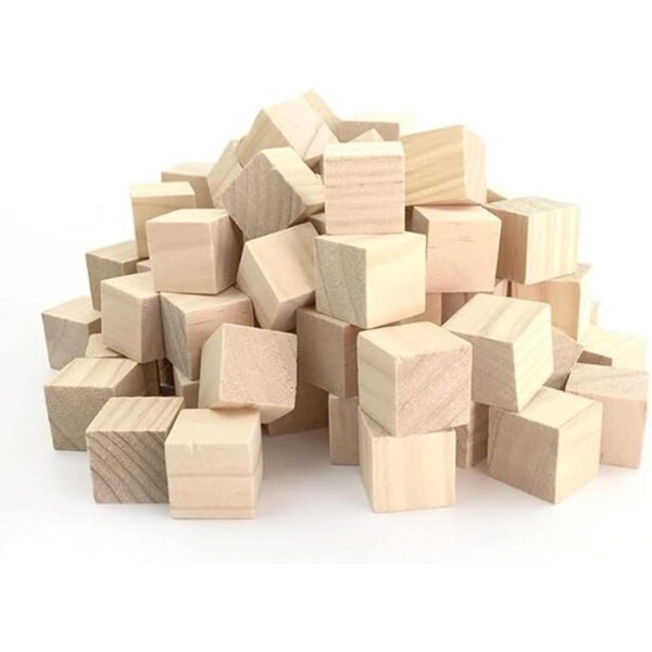 WURONXIN Cubos de madera sin terminar cubos de madera de