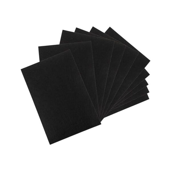 WUWEOT Paquete de 10 hojas de fieltro rígidas negras de