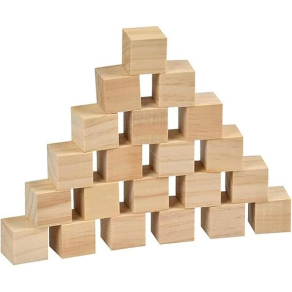 WURONXIN Cubos de madera sin terminar cubos de madera de