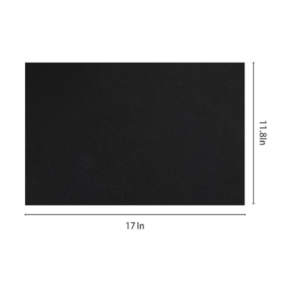 WUWEOT Paquete de 10 hojas de fieltro rígidas negras de