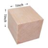 WURONXIN Cubos de madera sin terminar cubos de madera de