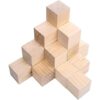 WURONXIN Cubos de madera sin terminar cubos de madera de