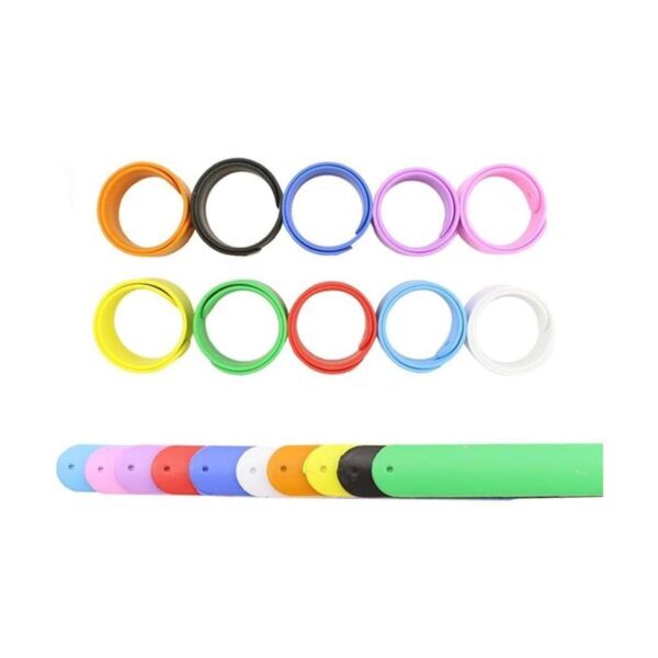 WTSHOP 20 pulseras de silicona arcoíris suaves y seguras_3
