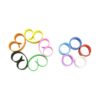 WTSHOP 20 pulseras de silicona arcoíris suaves y seguras_5