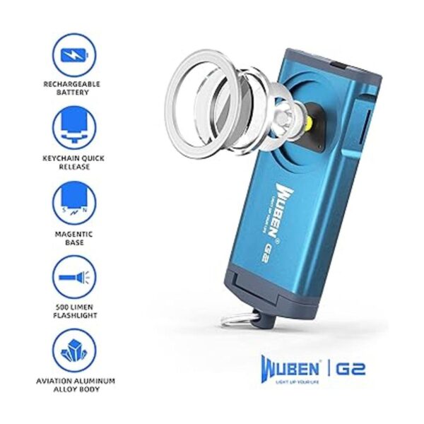 Wuben G2 LED Mini Flashlights 500 Lumens Small EDC_2